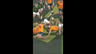 Damian Willemse beats 7 Wallabies with deadly step 🔥 [upl. by Lexy]