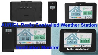 AURIOL Radio Controlled Weather Station amp Ventilation Monitor REVIEW [upl. by Aneehsat]