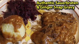 HOW TO MAKE AUTHENTIC SAUERBRATEN WITH GINGERSNAP GRAVY  Julies Kitchen [upl. by Dola]