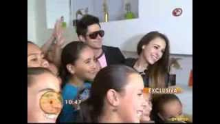 Danna Paola y Eleazar Gomez en Inauguración de Escuela de Baile [upl. by Otrebide]