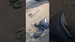 Aarta mein petrol pump ke pass accident hua [upl. by Neelloj]