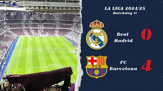 Real Madrid  FC Barcelona 04  Spain  La Liga  Matchday 11  26102024 [upl. by Sirtaeb]