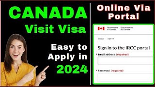 Canada 🇨🇦 Visitor Visa Online  4K  Chinook Complete Tutorial in hindi  Tourist Visa  TRV [upl. by Erlond]