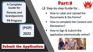 PGP 2022 How to label amp upload documents  How to SIGN amp SUBMIT the PGP application ELECTRONICALLY [upl. by Wilma]