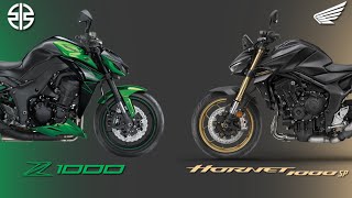 2025 HONDA CB 1000 HORNET SP VS KAWASAKI Z 1000  Comparison  Mileage  Top Speed  Price  Bi [upl. by Holcman90]