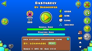 Geometry Dash 22 – “Dastardly” 100 Complete Insane All Coins  KILLERBOOT [upl. by Nitsur]