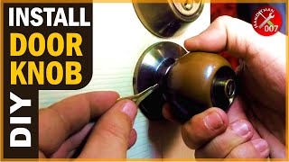 How to Remove amp Replace a Door Knob No Visible Screws  Door Knob Installation [upl. by Sucramd]