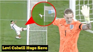 Levi Colwill SAVES England with Incredible Goal Line Clearance [upl. by Urissa]