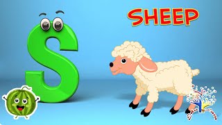 Letter Ss  Letter S Sound  Objects Beginning with Letter Ss  Kids Nursery Rhyme  EduFam [upl. by Wendall]