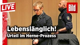 HerneKiller vor Gericht – Lebenslang für Marcel Hesse  BILD live 31012018 [upl. by Calv]