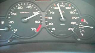 Peugeot 206 11 60hp Acceleration [upl. by Siblee]