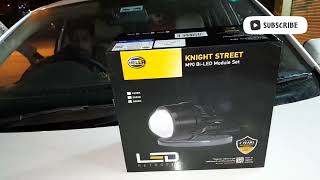 Hella M90 BiLED Projector Foglights installed in VW POLO  Perfect installation at Konark Car HSR [upl. by Mccready578]