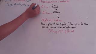 thermochimie S1 entropie S  transformation physiqueregle de trouton شرح بالدارجة partie8 [upl. by Eatnahc]