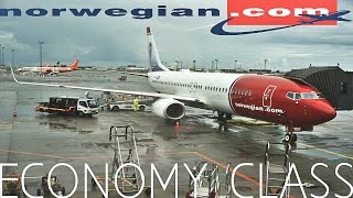 Norwegian Airlines ECONOMY CLASS Copenhagen to LondonBoeing 737800 [upl. by Dareece]