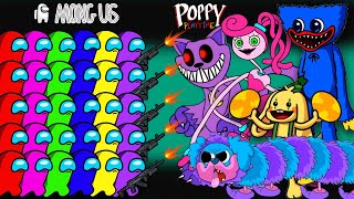 TOP SERIES Among Us Vs All BOSS Poppy Playtime  어몽어스 Vs Poppy Playtime  Funny Among Us Animation [upl. by Anitnuahs]