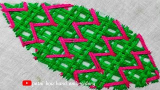 tejidos para servilletasromanian stitch embroidery bordados a mano paso a paso [upl. by Lovel]