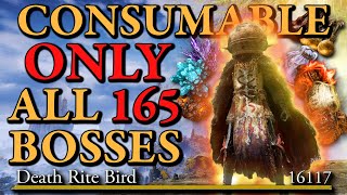 Elden Ring All 165 Bosses CONSUMABLE Only Challenge Run [upl. by Nuawad]