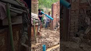 Installation process of deep well PVC pipe [upl. by Axia163]