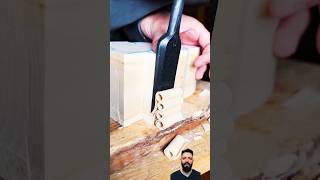 Increíble Formon de acero Damasco satisfying woodworking woodcut artesanias [upl. by Amelie]