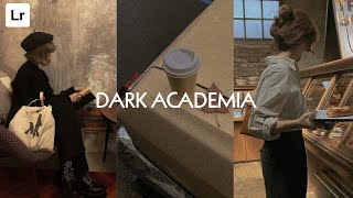 Aesthetic Lightroom Preset Free Dng  Dark Academia Lightroom Editing Tutorial [upl. by Ettenahc780]