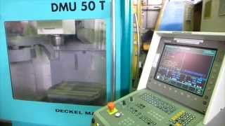 CNC Universalfräsmaschine DECKEL MAHO DMU 50 T [upl. by Nonregla203]