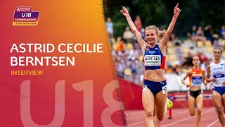 Interview Astrid Cecilie Berntsen 🇳🇴  European Athletics U18 Championships  Banska Bystrica 2024 [upl. by Renee]