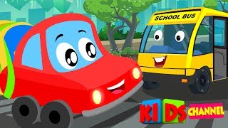 Little Red Car  Colors Cars Song  Nursery Rhymes Songs For Kids  car cartoons [upl. by Hetty]