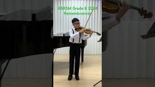 ABRSM Grade 8 Violin 2024 Remembrances violin music violinmusic classicalmusic [upl. by Drye522]