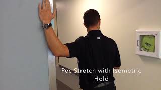 Pectoralis stretch with Isometric hold MOBILITY [upl. by Eckel]