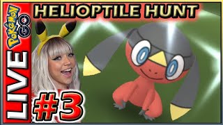 SHINY HELIOPTILE HUNT DAY 3 POKÉMON GO [upl. by Tirza684]