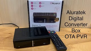 Aluratek Digital Converter Box and PVR Review and Tutorial  OTA Antenna TV Recording [upl. by Nathaniel208]