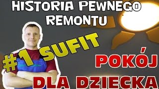 Jak przykleić tapetę sufit  pokój dziecięcy 1 [upl. by Tarr]