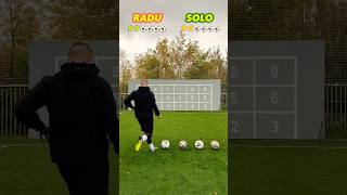 👻 RADU vs SOLO🔥 Who will win 🎯⚽️ football soccer skills challenge shortsfootball [upl. by Manley]