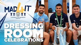 DRESSING ROOM CELEBRATIONS  Carabao Cup  Behind the Scenes [upl. by Acsisnarf]