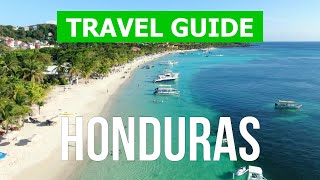 Honduras country tour  Roatan Island Guanaja Tegucigalpa  4k video  Honduras travel from drone [upl. by Uokes]