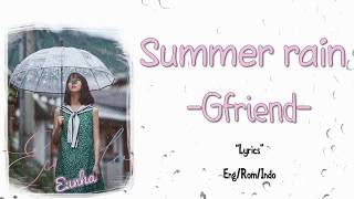 Gfriend  Summer rain Lyrics INDOSUB [upl. by Roshan813]