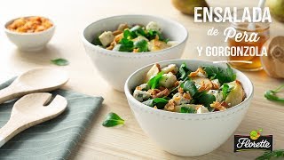 Ensalada de Pera y Gorgonzola  Recetas Florette [upl. by Kinom]