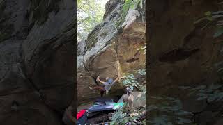 Blue Steel v7  Biddles Tower  Castle Rock Bouldering [upl. by Htrow820]