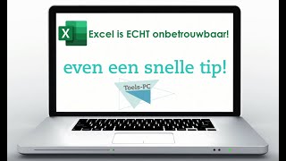 Snelle Korte Tip Excel is wel onbetrouwbaar [upl. by Philcox]