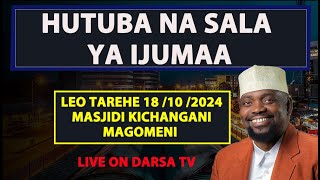 🔴LIVE  Khutuba Na Sala Ya Ijumaa Masjidi Kichangani Magomeni  Sheikh Walid Alhad Omar [upl. by Anyzratak805]