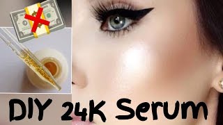 How To Make 24K Gold Serum for Glowing Gold Skin  Farsali Dupe DIY  Jsuper Kaur [upl. by Mary]