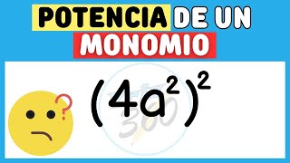 MONOMIO elevado a un EXPONENTE  ☑️Usa estas Propiedades Paso a Paso🤗 [upl. by Stilwell726]