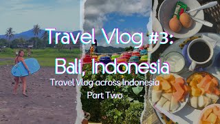 Travel Vlog 3 Bali Indonesia Part Two [upl. by Ellehcim]