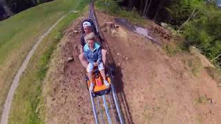 Alpine Coaster mit Insta360 X3 Kolbensattel Oberammergau Bayern [upl. by Eanert]