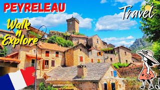 Peyreleau a Magnificent Romanesque Village in a Nest of Greenery Aveyron France 4K Virtual Walk [upl. by Hauser292]