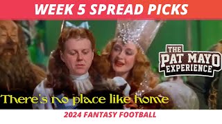 2024 NFL Week 5 Spread Picks NFL Predictions Survivor Picks  Cust Corner Car Jacking Alarms [upl. by Alekim]