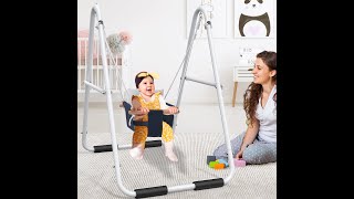 AB0503W  Upgraded Toddler Swing with Foldable Heavy Duty Stand [upl. by Anallij]