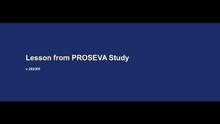 006ENGLesson from PROSEVA Study [upl. by Zolly]