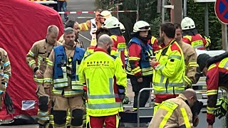 Großeinsatz an Lüdenscheider Klinik [upl. by Zadack]