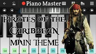 Pirates of the Caribbean Main Theme On Piano Tutorial [upl. by Nila]